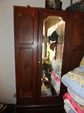 NICE ANTIQUE MIRROED WARDROBE IN GREAT SHAPE