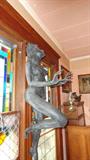 large bronze statue of a women