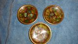 3 more Bronze enamel dishes