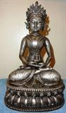 Tibetan Silver gilt Buddha statue