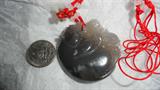 carved bear jade necklace