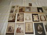 collection of tin types ,cabinet cards