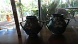 pair of nice vintage roseville large vases
