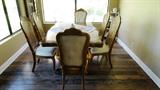 1970;s mint condition walnut dining table and chairs