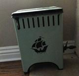 vintage metal gas heater