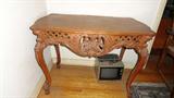 antique carved side table