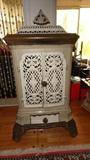 antique french enameled cast iron stove