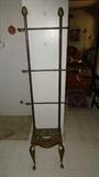 fancy brass and iron towel rack