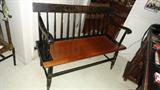 newer ethan allen stenciled bench