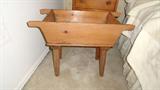 antique primitive small dough box on legs