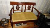 charming antique mahogany setee