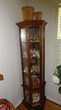 lighted cornor cupboard