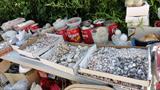 8foot table of sea shells