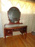 1930's antique mahogany vanity