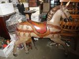 Wooden carosel horse mexician