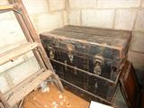 antique old steamer trunk