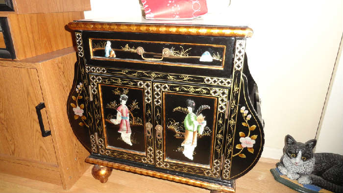 asian bombay inlaid chest