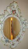 great Italian  mirror with cherubs