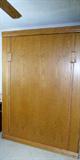 oak murphy bed