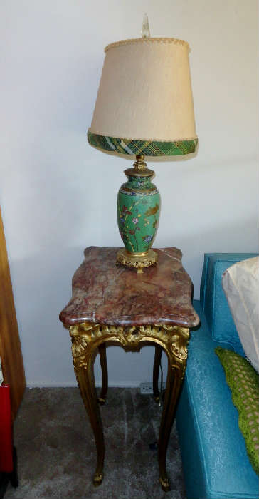 fab vintage green cloisine lamp