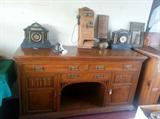 antique oak phones,