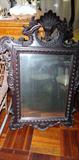 rosewood mirro hand carved 19th century