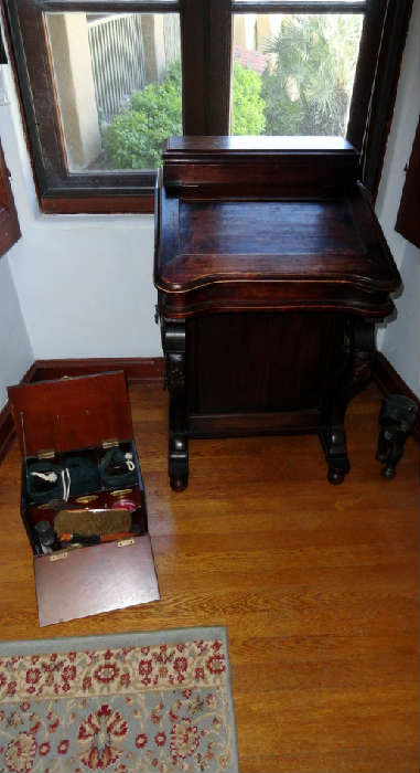 antique captains writing desk