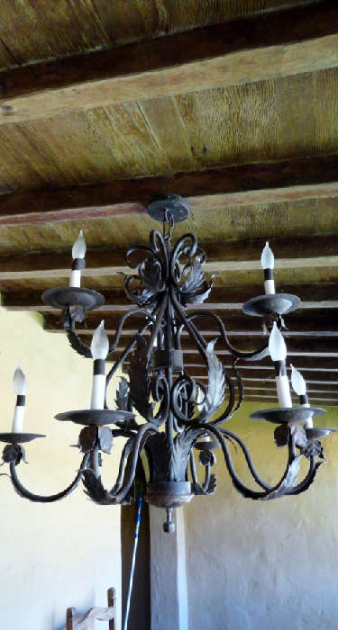 wrought iron chandilier