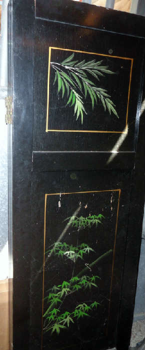 back side of screen hand painted