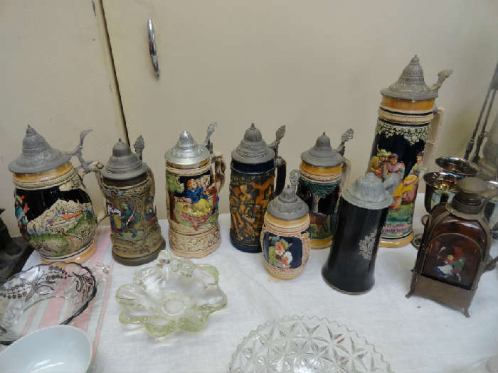 vintage stein collection