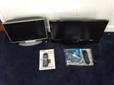 2 smaller flat screen TV's