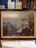 Thomas Kincaid painting with COA