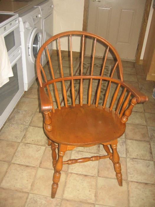 Oak Comb-back chairs
