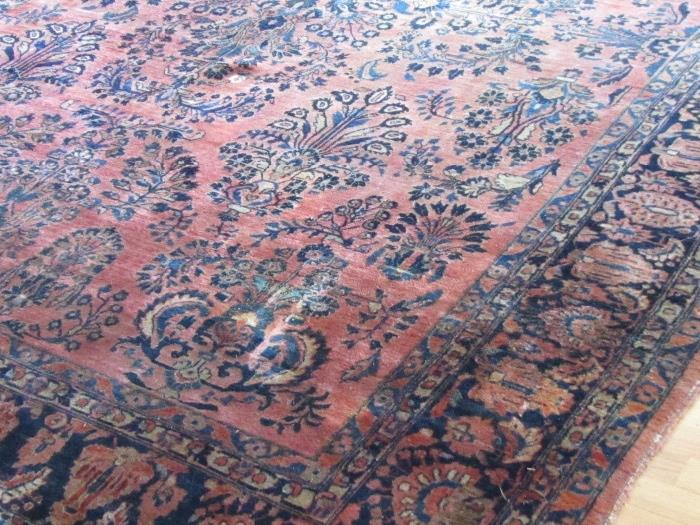 Antique Persian Sarouk Carpet 9X12
