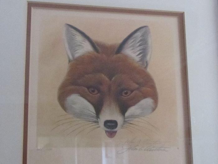 Hand Colored Lithograph, Signed
