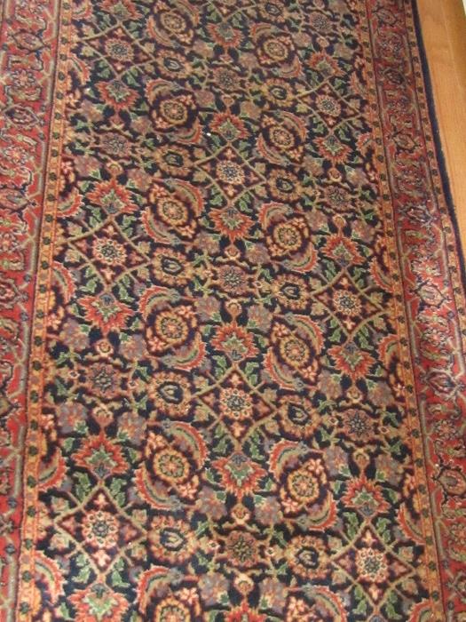 Very long Indian Handmade carpet, 24 FT. X 30 inches wide - $200