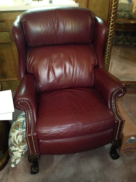 Braddington Young leather recliners (2)