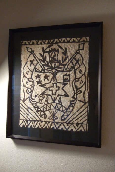 Fiji Tapa cloth painting
