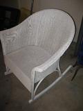 wicker rocker