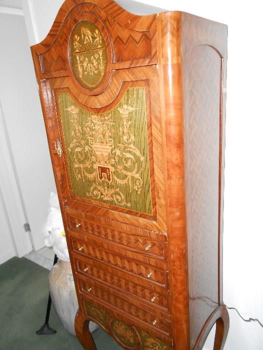 Inlaid French Cabinet