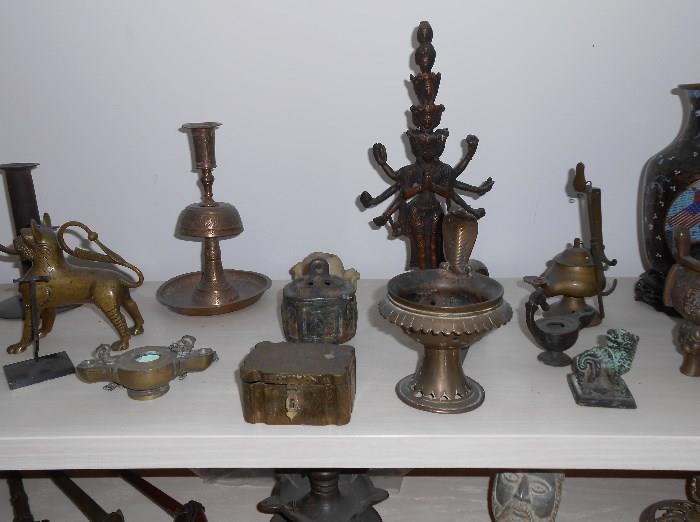 Collection of Small Bronze Items
