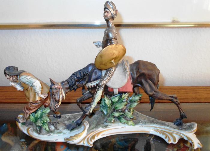 Capodimonte Don Quixote porcelain