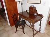 Antique desk with Federal chair, circa 1850