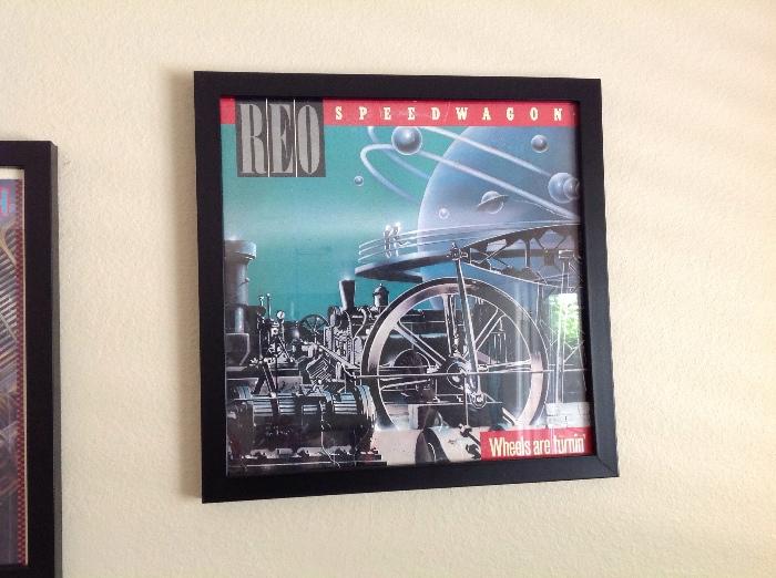 REO Speedwagon framed album cover