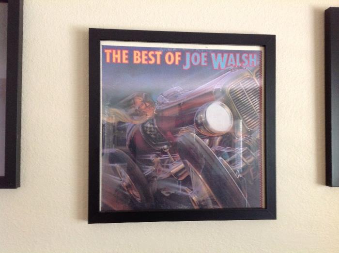 Joe Walsh framed album cover