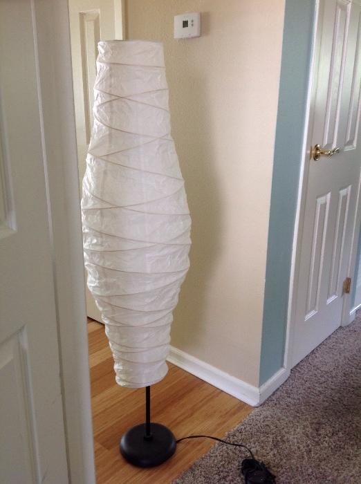 Tall paper floor lamp
