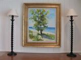 Beautiful, 34" x 36" original oil painting by Richard Kooyman, "Island".