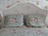 Queen size wicker headboard