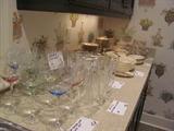 Glass and crystal sets, Lenox fine china (Hayworth & Essex) and temper-ware sets.