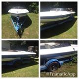 1991 21' eagle Seabond with trailer and 200 hp motor